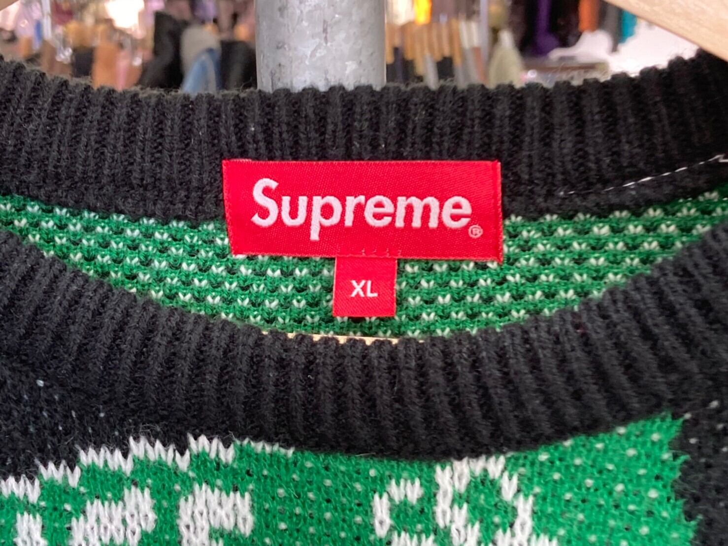 SUPREME 21SS STREET SIGNS SWEATER BLACK XL 37127 | BRAND BUYERS OSAKA