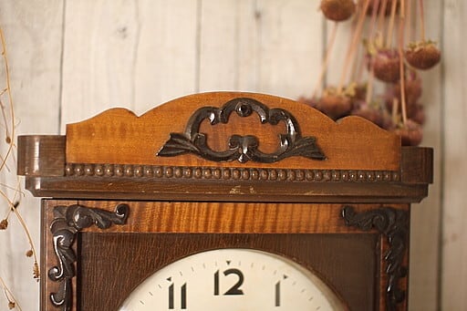 明治時計製　古い掛時計 ウォールクロック　振り子時計　機械式時計　アナログ