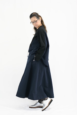 【Parc.1】Gather Tops & Taffeta skirt SET UP(108-076327)
