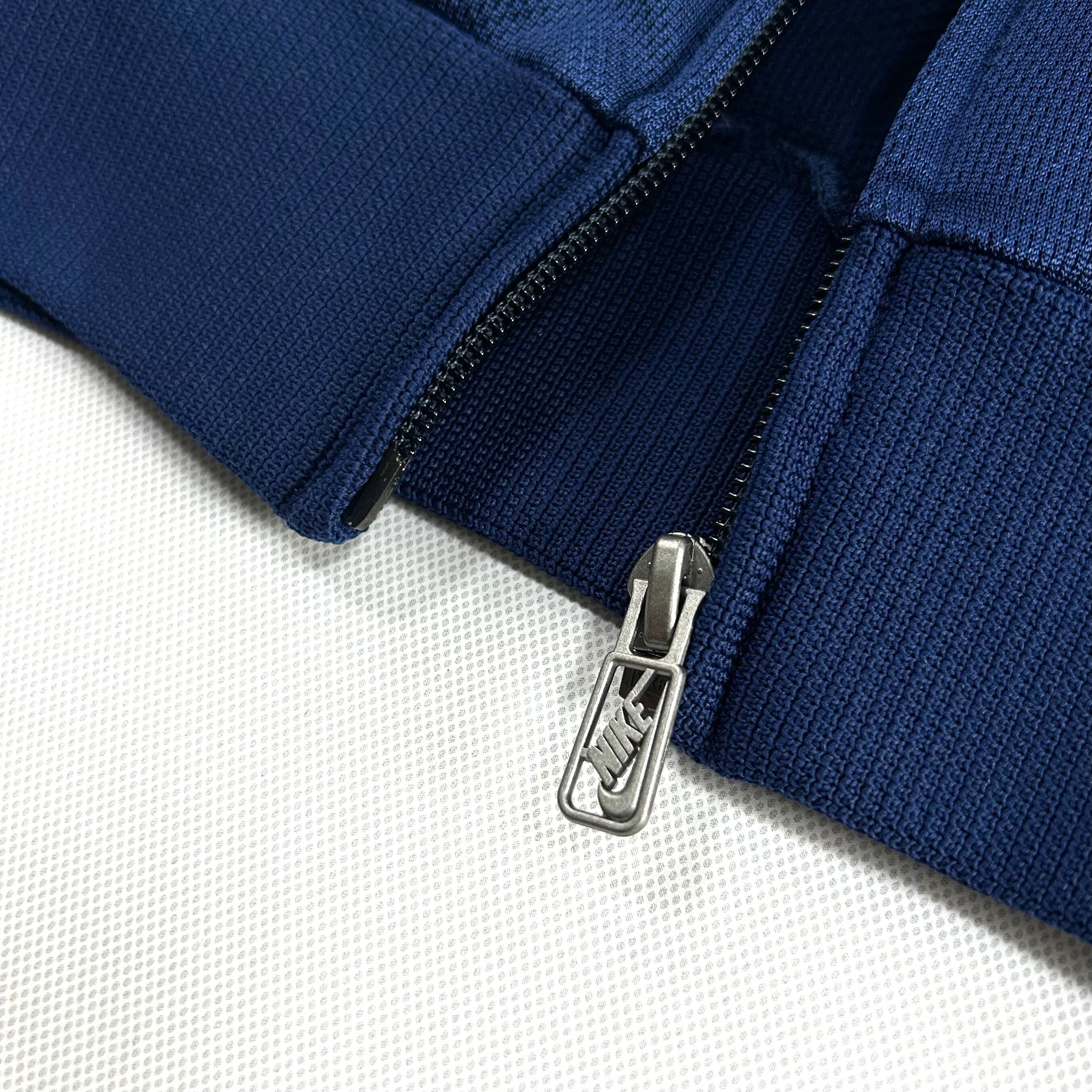90s NIKE/ナイキ トラックジャケット メンズ M ネイビーブルー ジップ
