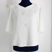 社交ダンス 衣装 スタンダード トップス レッスンウェア レディース オールシーズン Sanline サンリーヌ 赤 白 ラインストーン ホワイト系 レッド系 まとめ売り 社交ダンス トップス セット レディースファッション おしゃれ カジュアル ダンス衣装