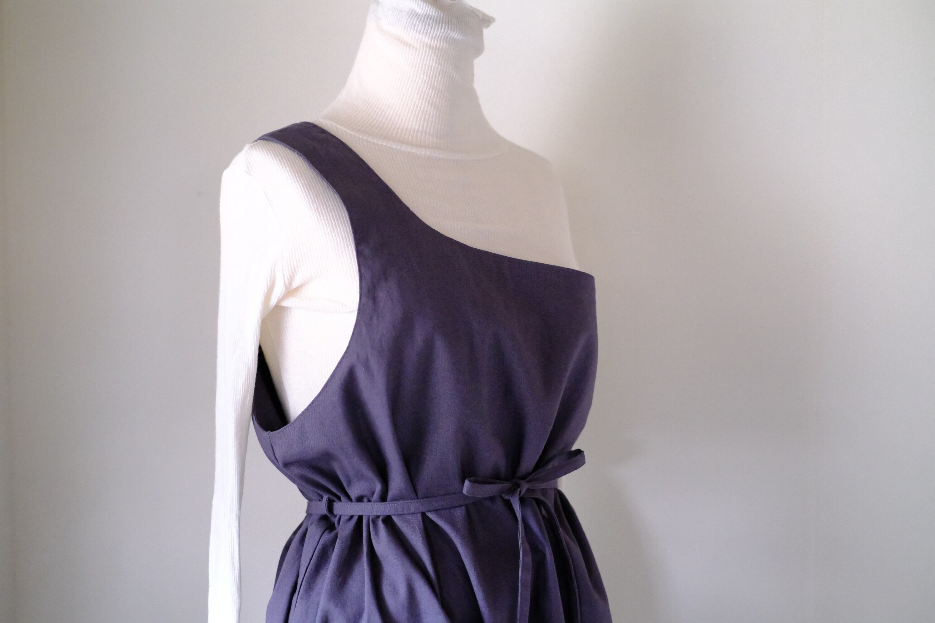 ワンショルダーワンピース cl-169