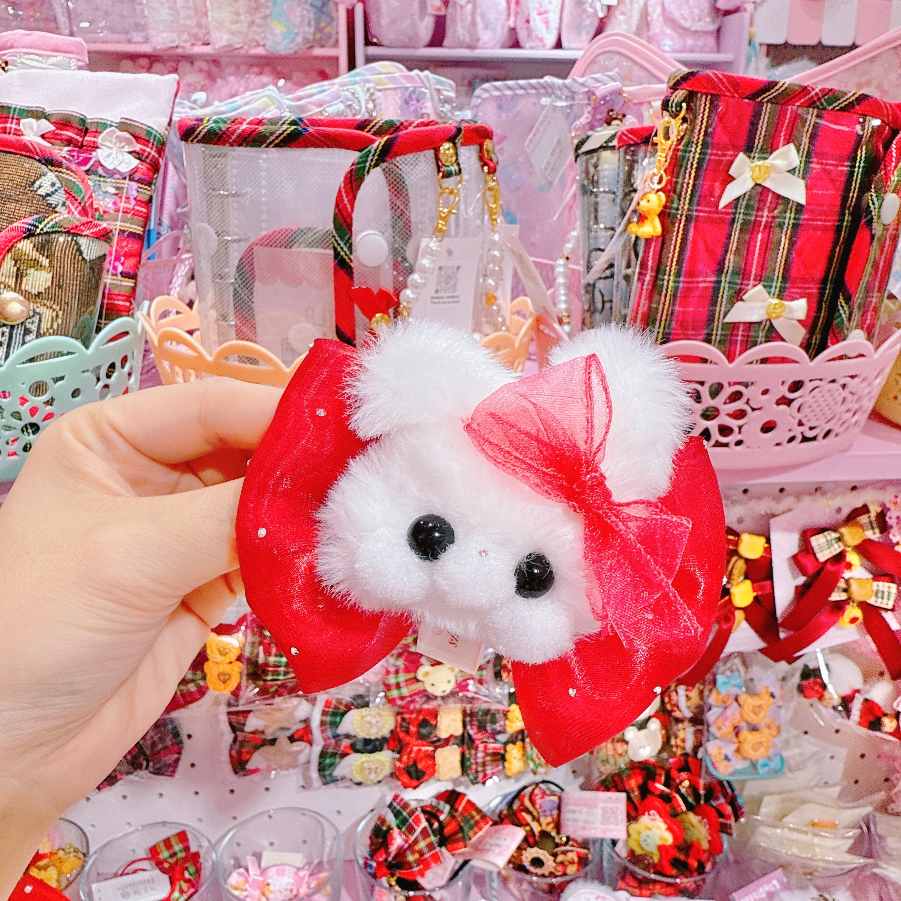 【G6】41-5モグモグちゃんシフォンヘアクリップ