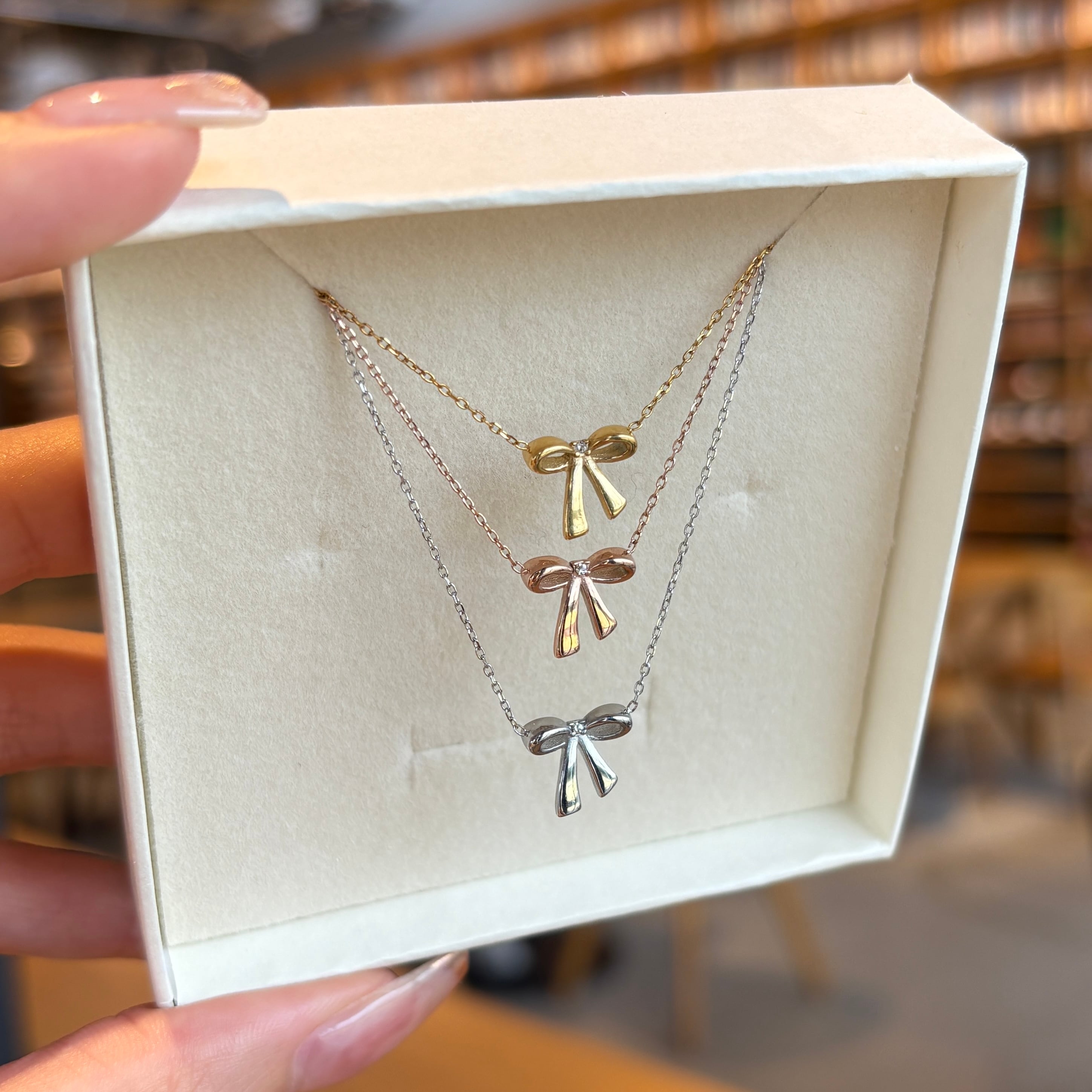 316L chérie ribbon necklace | apire
