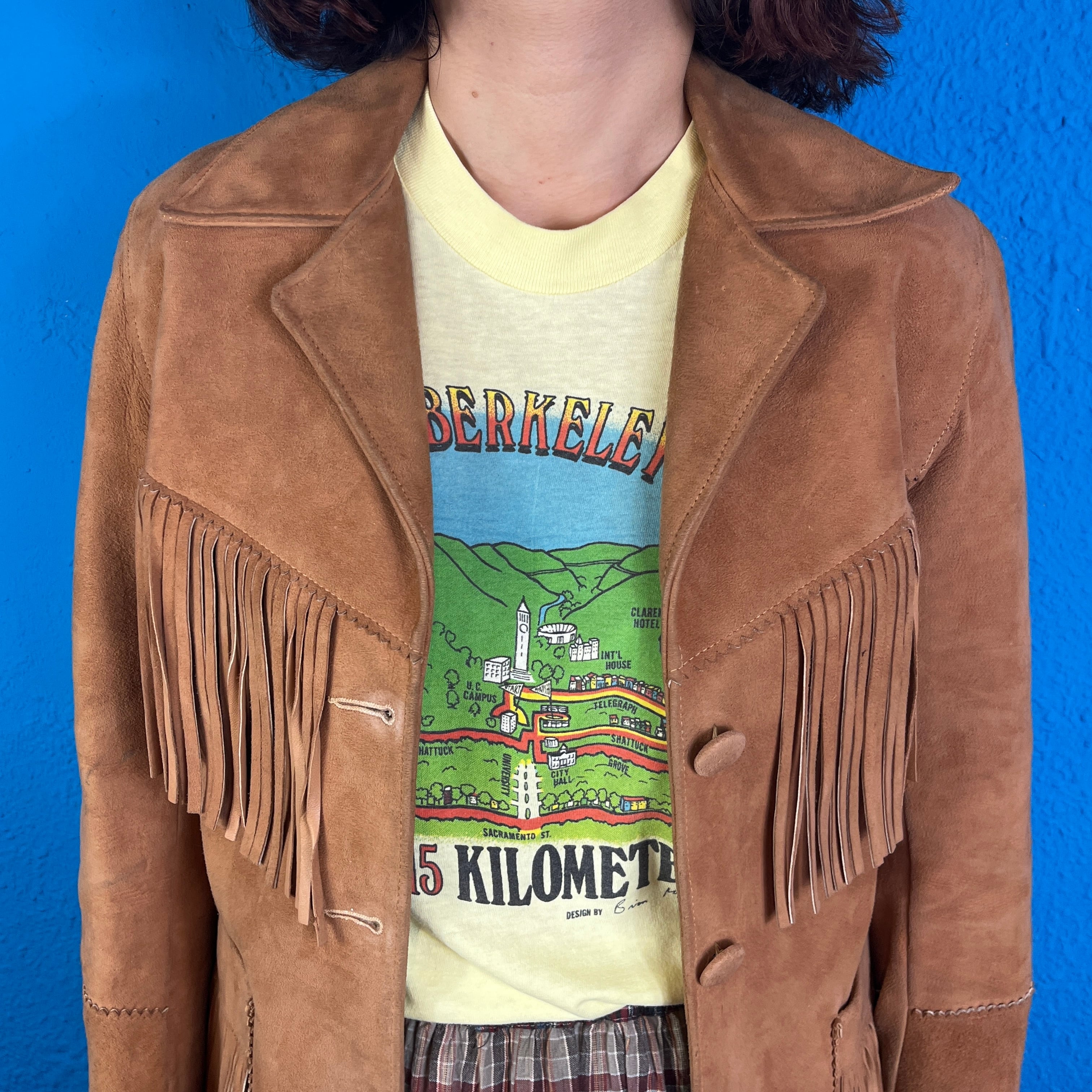 70s VINTAGE jacketフリンジ ジャケット スウェード レザー