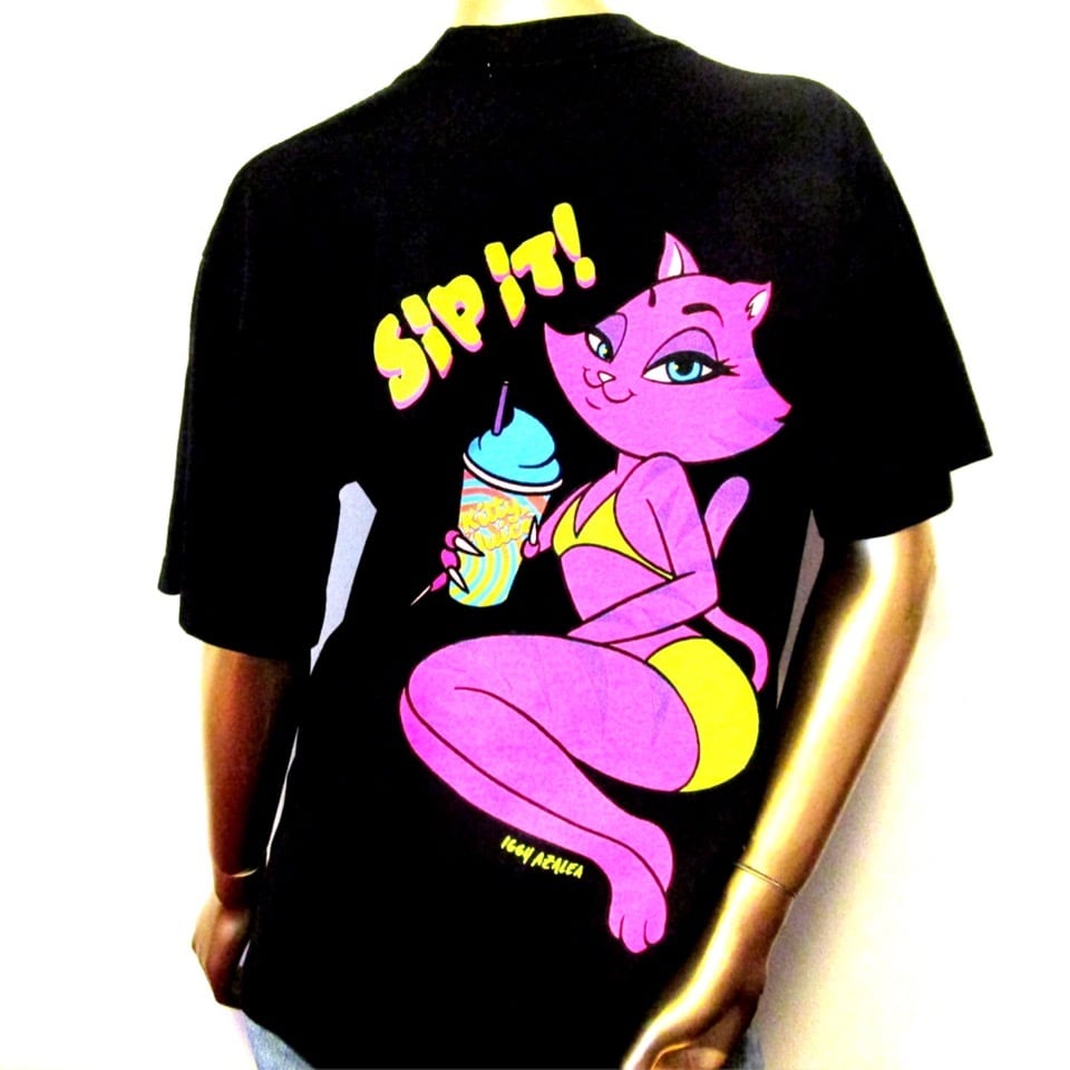 IGGY AZALEA★BLACK SIP IT TEE IGGY AZALEA “BLACK SIP IT TEE” イギーアゼリア ラッパー ヒップ