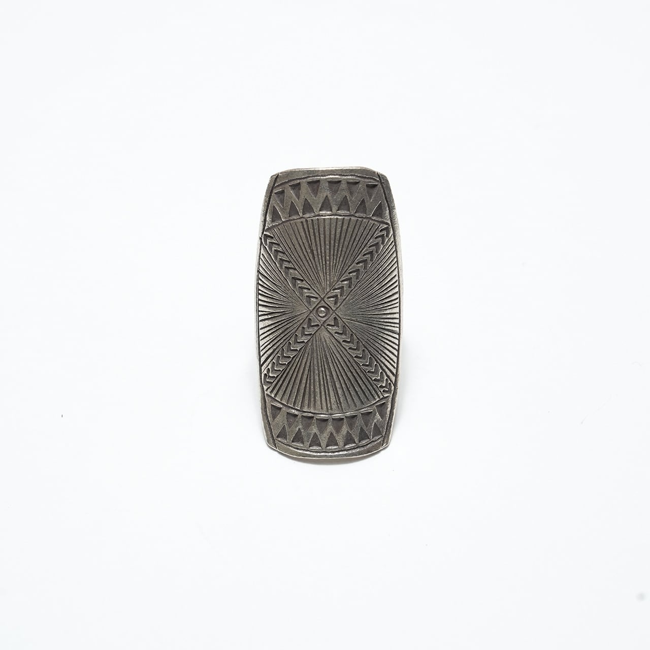 Sterling Silver Ring｜ナバホ スタンプワーク ワイドリング