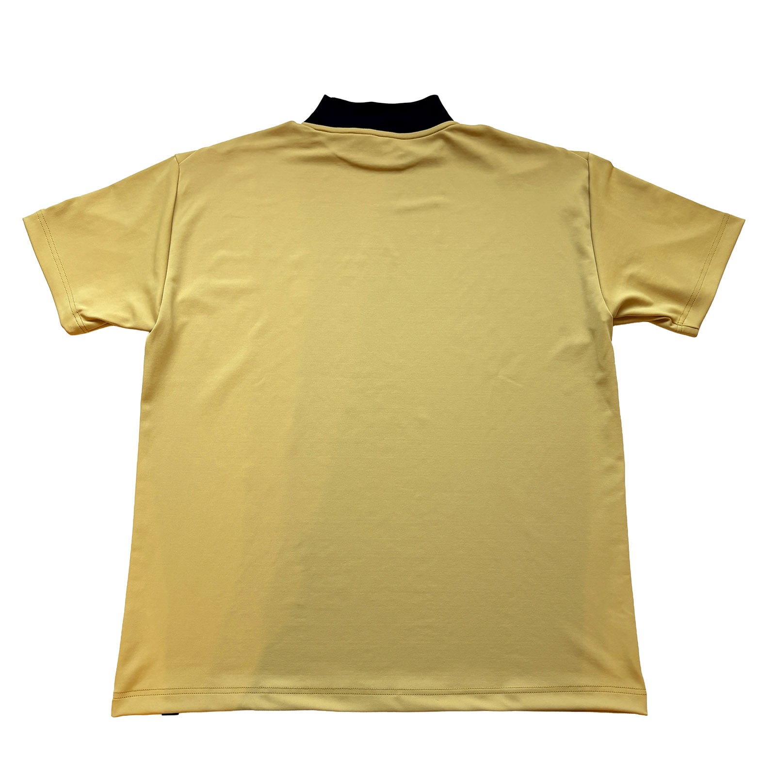 LOGO PRINT MOCK NECK SHIRT - MUSTARD / BLACK - | 8G SHOOT WEBSTORE