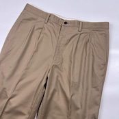 CROCODILE クロコダイル ツータック スラックス パンツ 91/ベージュ メンズ