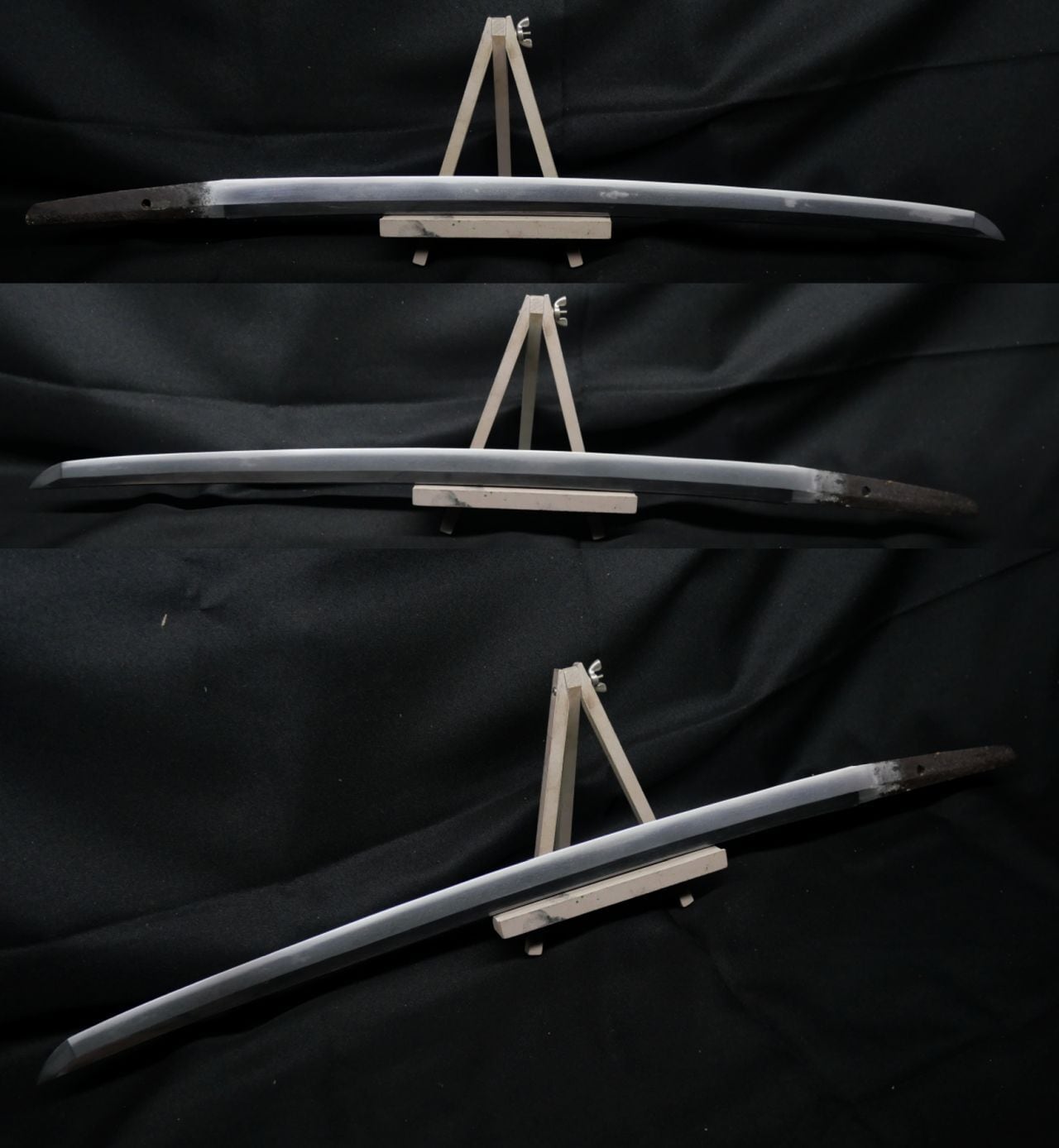 新刀】飛焼のある美しい脇差 駿州住兼貞 52.1cm 約480g 元幅約2.7cm 元
