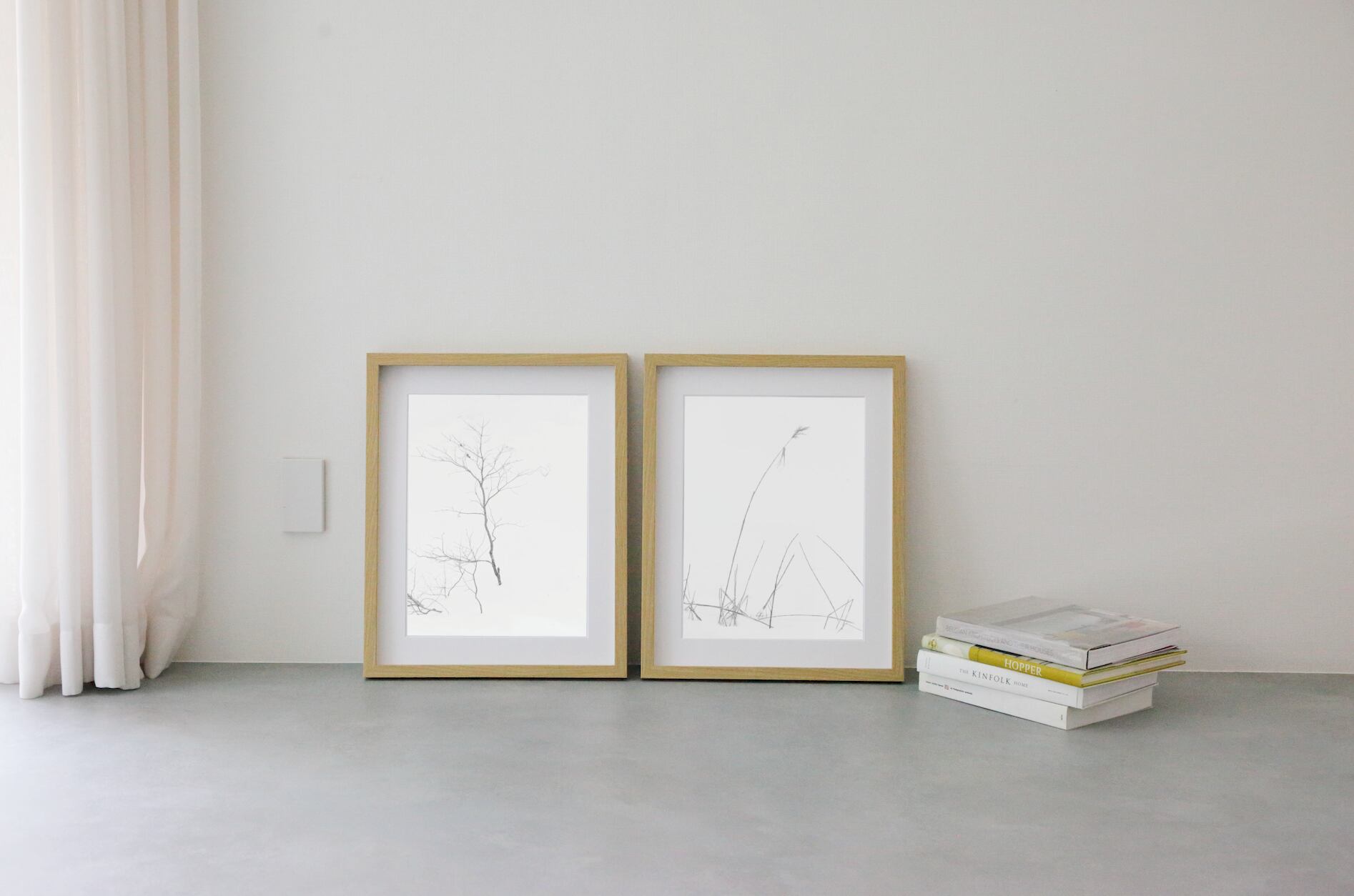 Minimalism #8 wooden frame 52cm×42cm付き ( M )