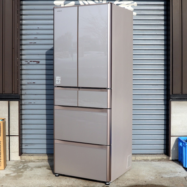 日立・HITACHI・430L・6ドア冷凍冷蔵庫・R-XG4300H(XN)・2018年製・No.200708-695・ヤマト家財宅急便E350