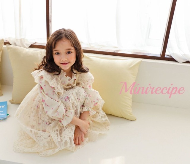【即納】<minirecipe>  Wild rose one-piece