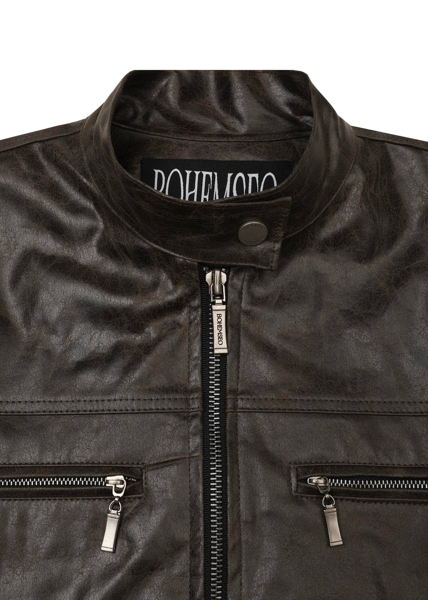 BOHEMIAN SEOUL] 23VER. VINTAGE LEATHER SHORT JACKET 正規品 韓国