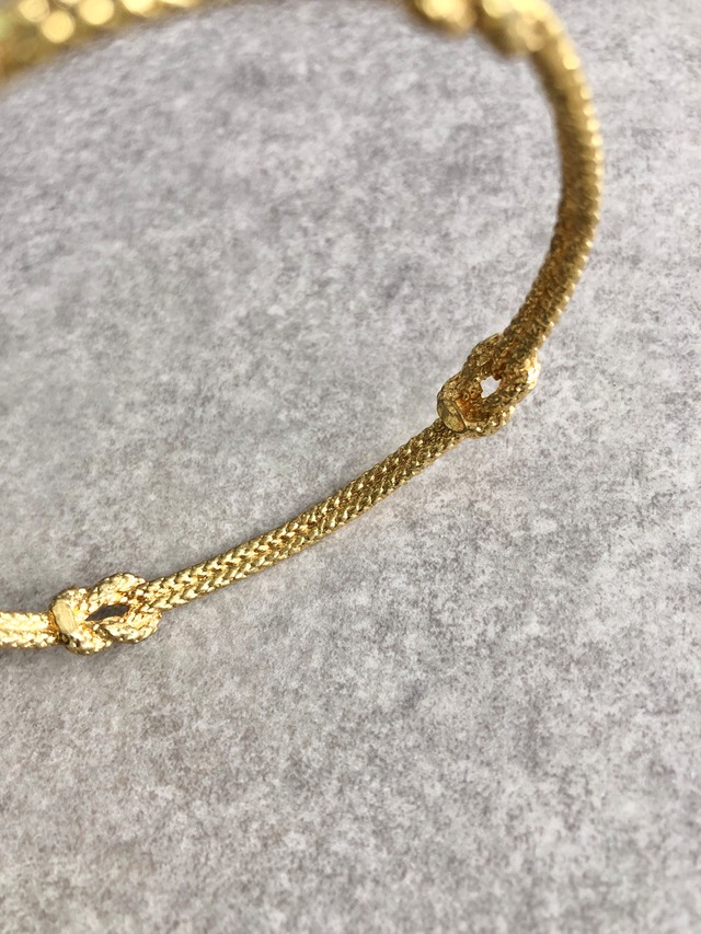 Christian Dior クリスチャン ディオール ブレスレット ゴールド ツイストロープ vintage ヴィンテージ オールド vh5yfe