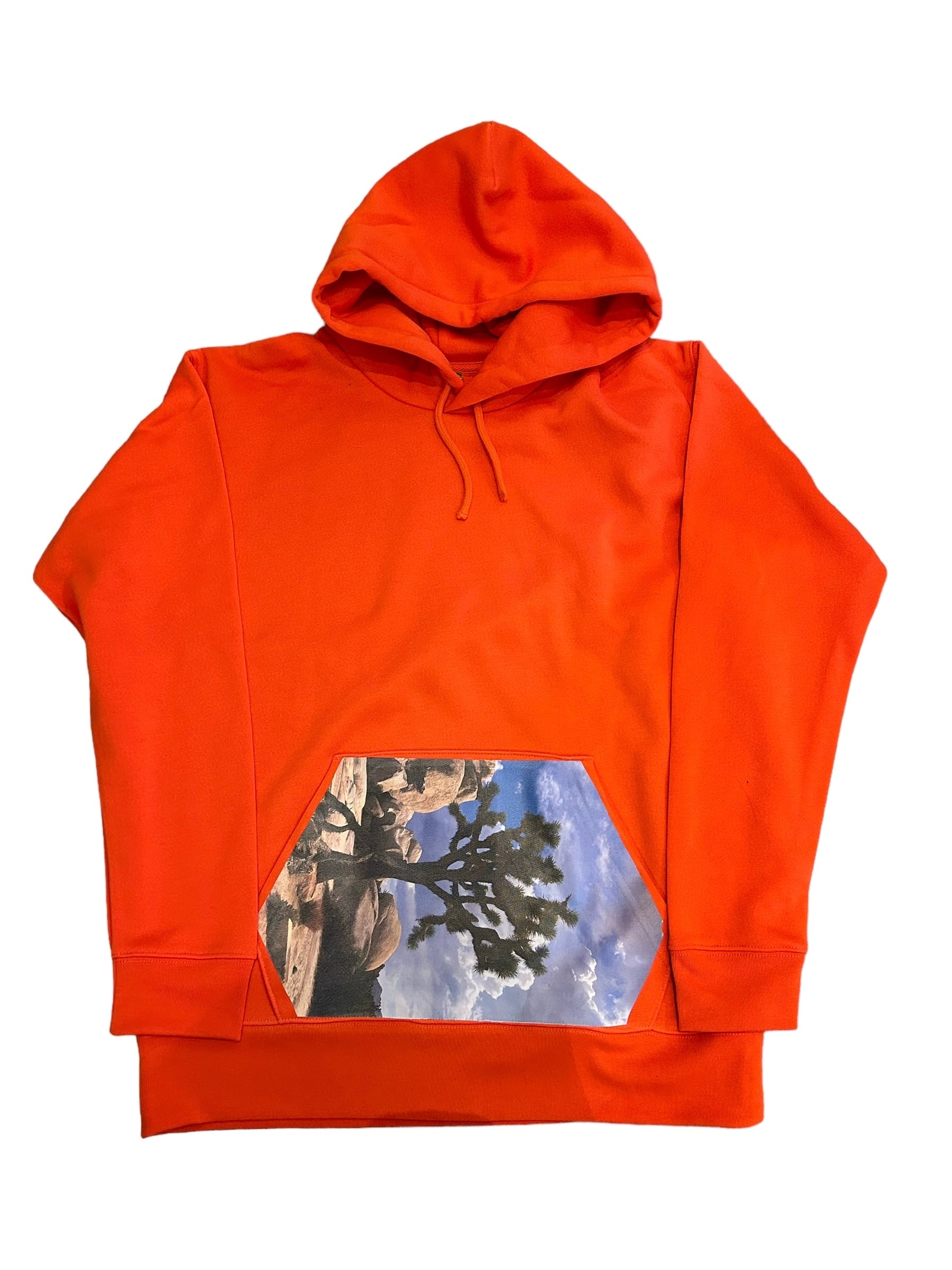 Joshua Tree Original Print Hoodie Orange L