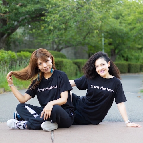 オーガニックコットン ロゴプリントTシャツ [Cross the fence]