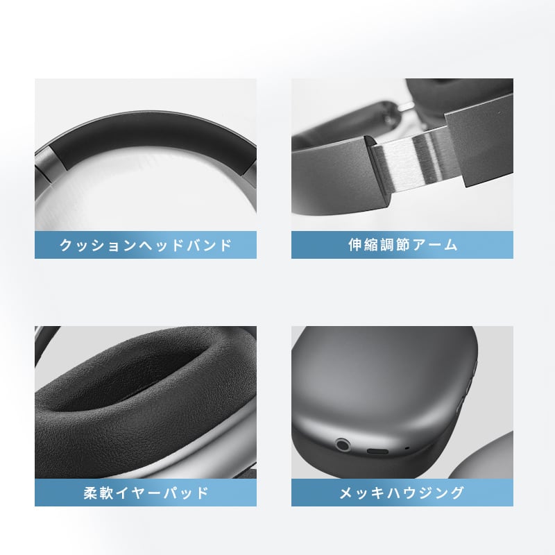 ワイヤレスヘッドホン 2025年 バージョンアップグレード ANC ノイズ