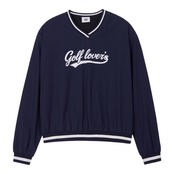 GOXO ゴーエックオー ゴルフラバーVネックウーブンマンツーマン ネイビー