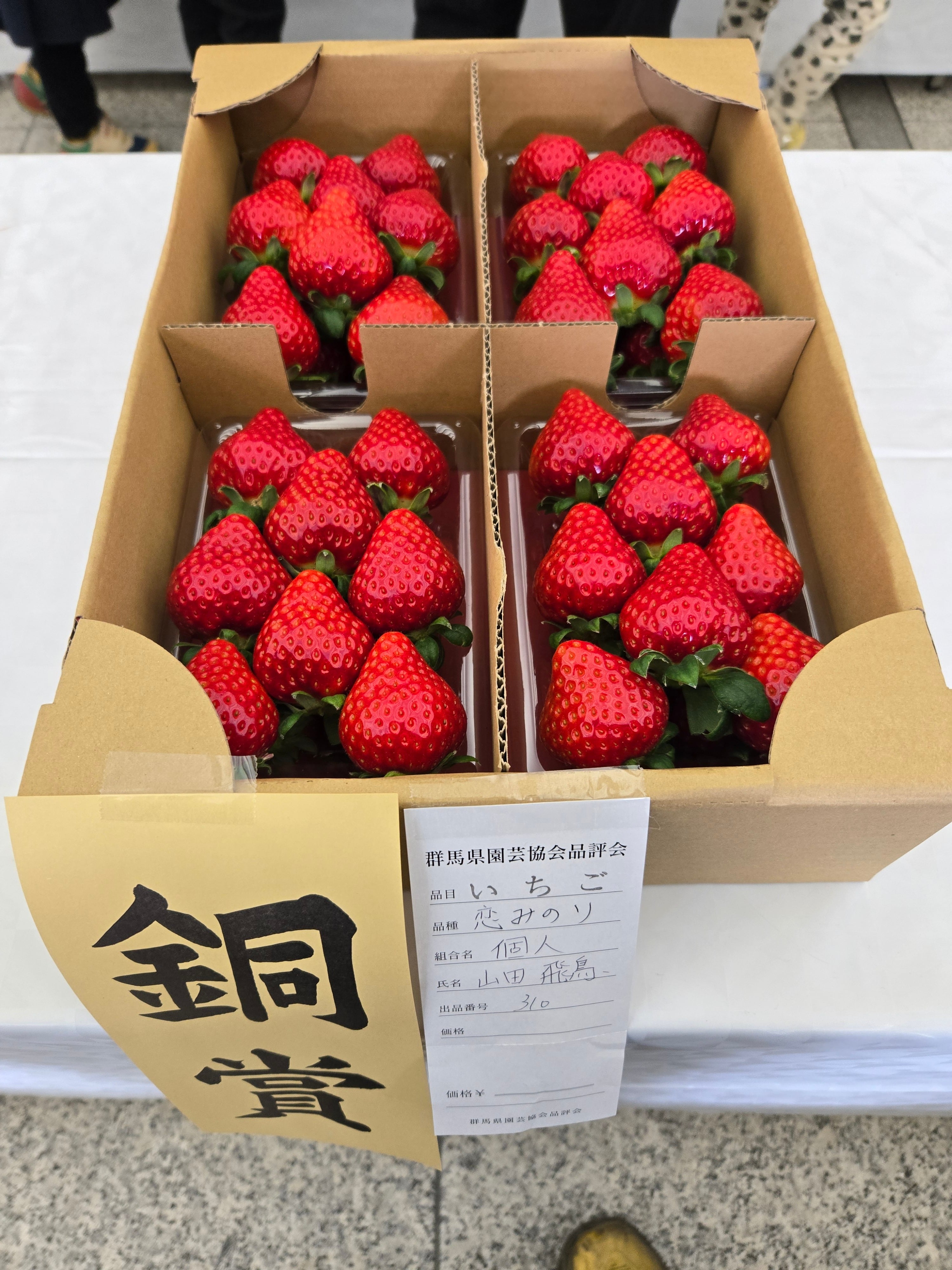 いちご品評会銅賞受賞 恋みのり 桃の香りがするいちごです 500g