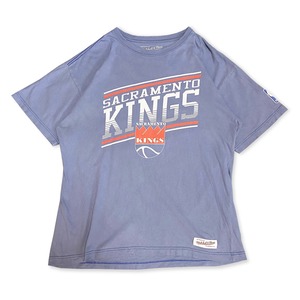 サクラメント・キングス 旧ロゴ プリント Tシャツ Mitchell & Ness