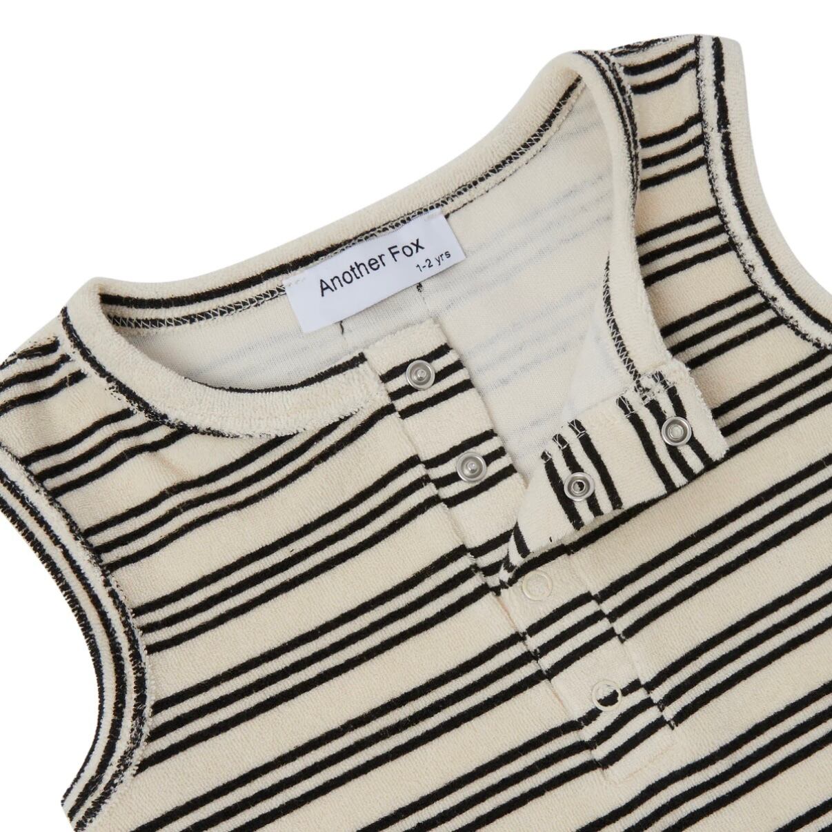 Another Fox STRIPE TERRY TOWEL SLEEVELESS BODYSUIT | PAY ID