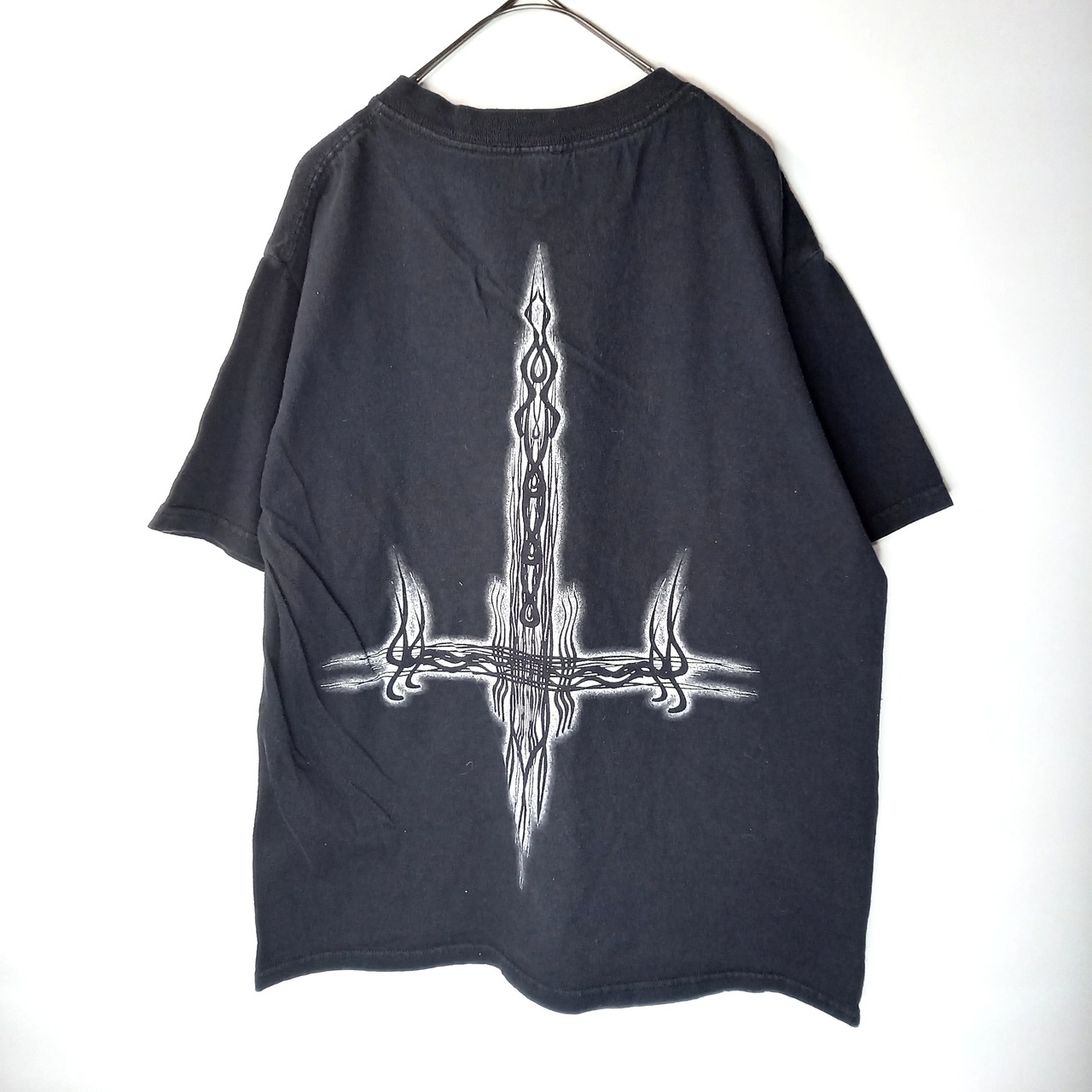 ANVIL　クルーネック　プリントTシャツ　半袖　ブラック　FREE SIZE