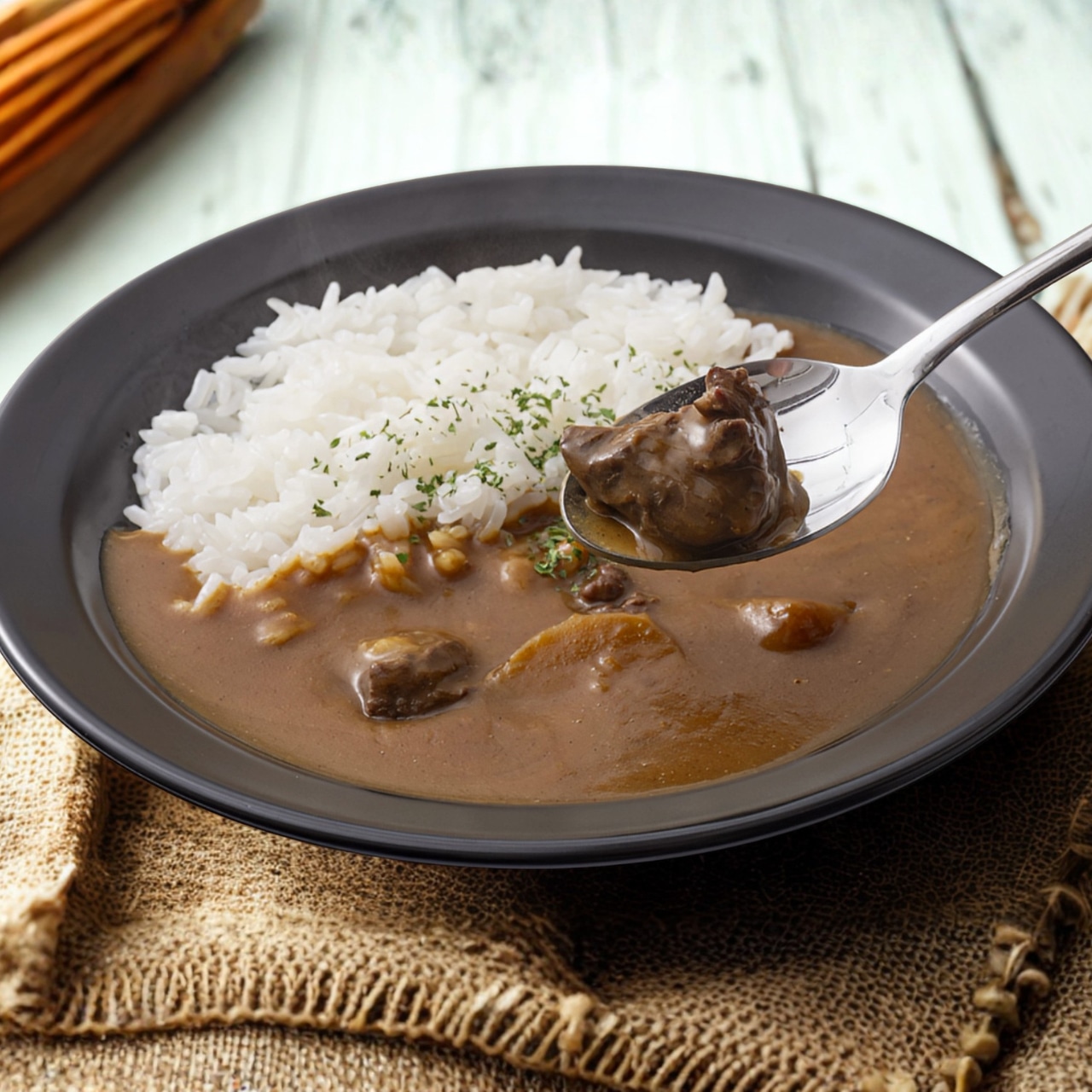 【極上のジビエ】、熊カレー