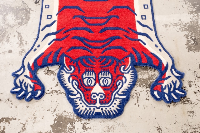 Tibetan Tiger Rug 《Mサイズ•ウール・オリジナル3・ブレイブリーオブネパール216》チベタンタイガーラグ