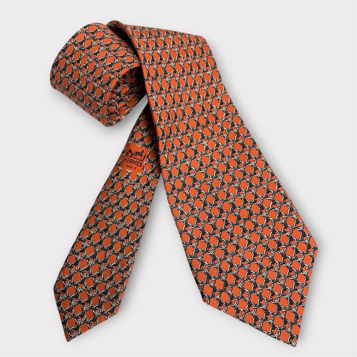 HERMES SILK TIES MADE IN FRANCE エルメス シルク ネクタイ 