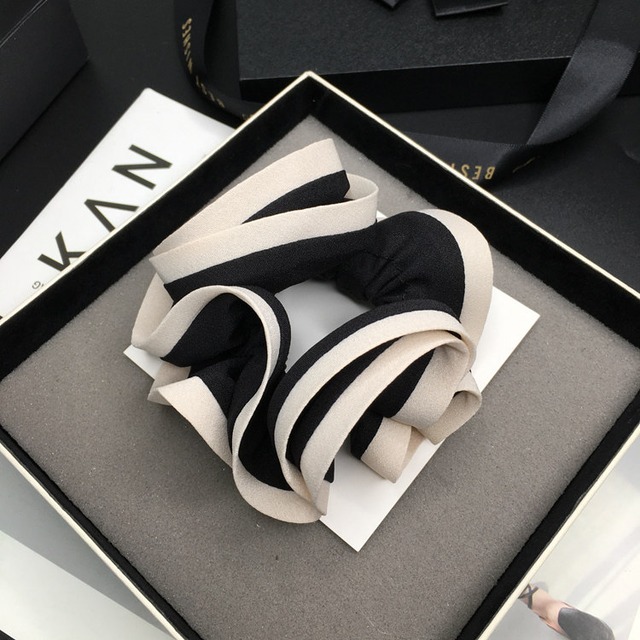 バイカラー シュシュ　3col　H10232