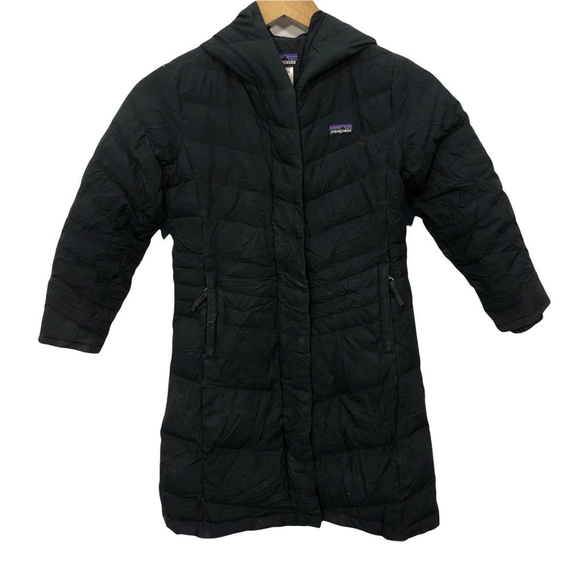 patagonia patagonia ダウンコート フード付き ブラック パタゴニア 
