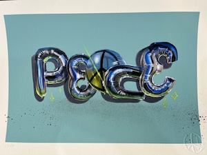 fanakapan “peace” print handfimished