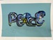 fanakapan “peace” print handfimished