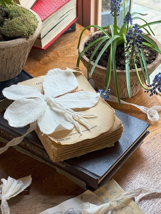JAMMER｜Anemone linen flower-tie