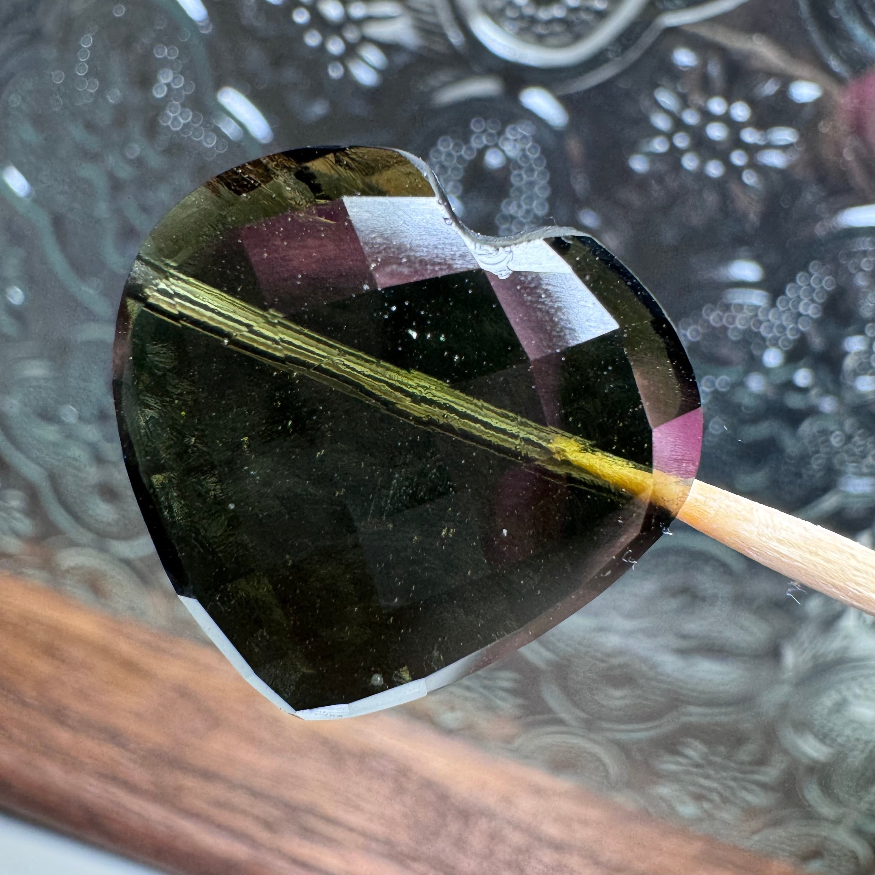 no.K48・モルダバイト・ハート・約20.4x20.2mm