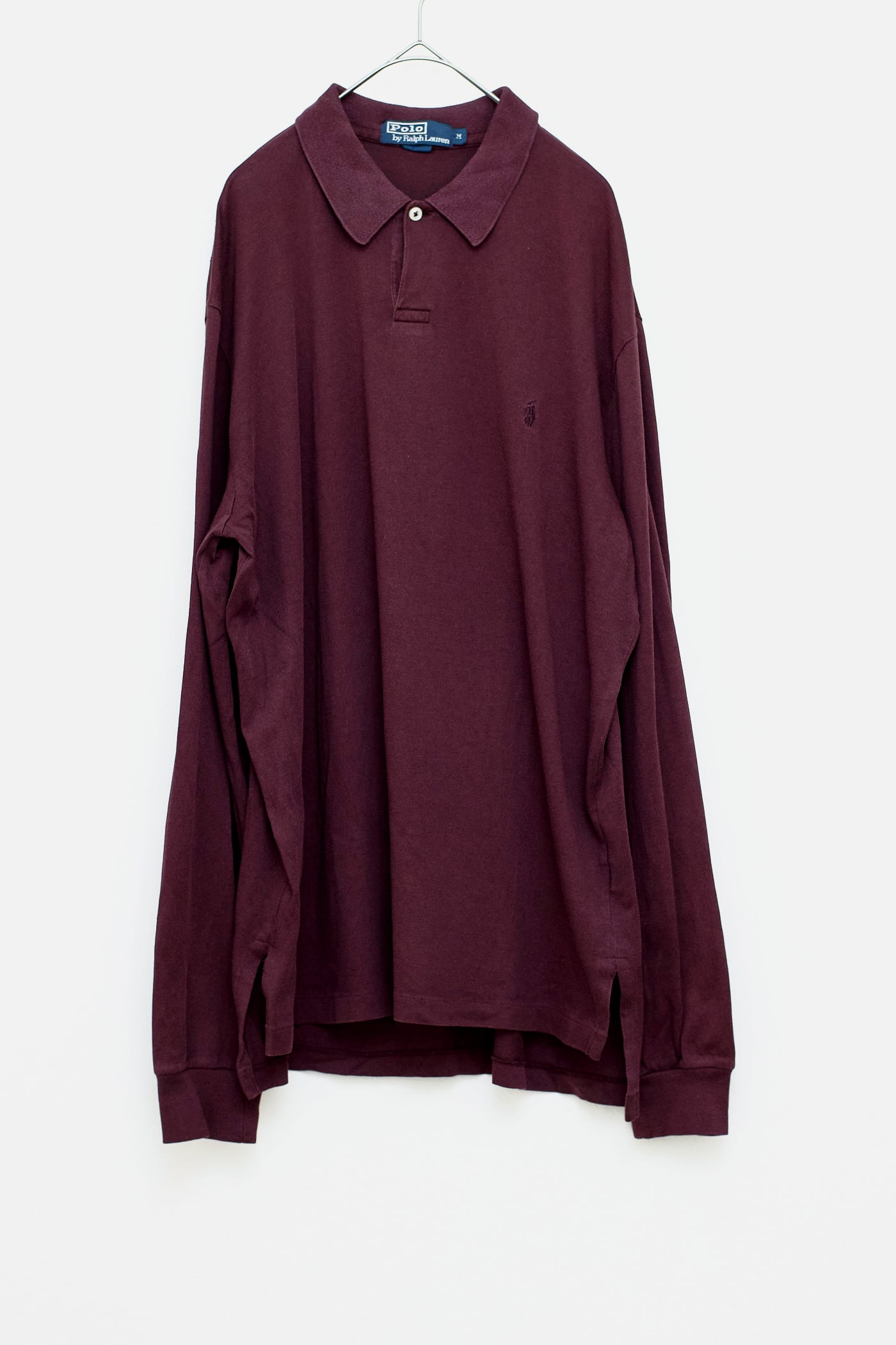 POLO RALPH LAUREN BURGUNDY KNIT POLO SHIRT