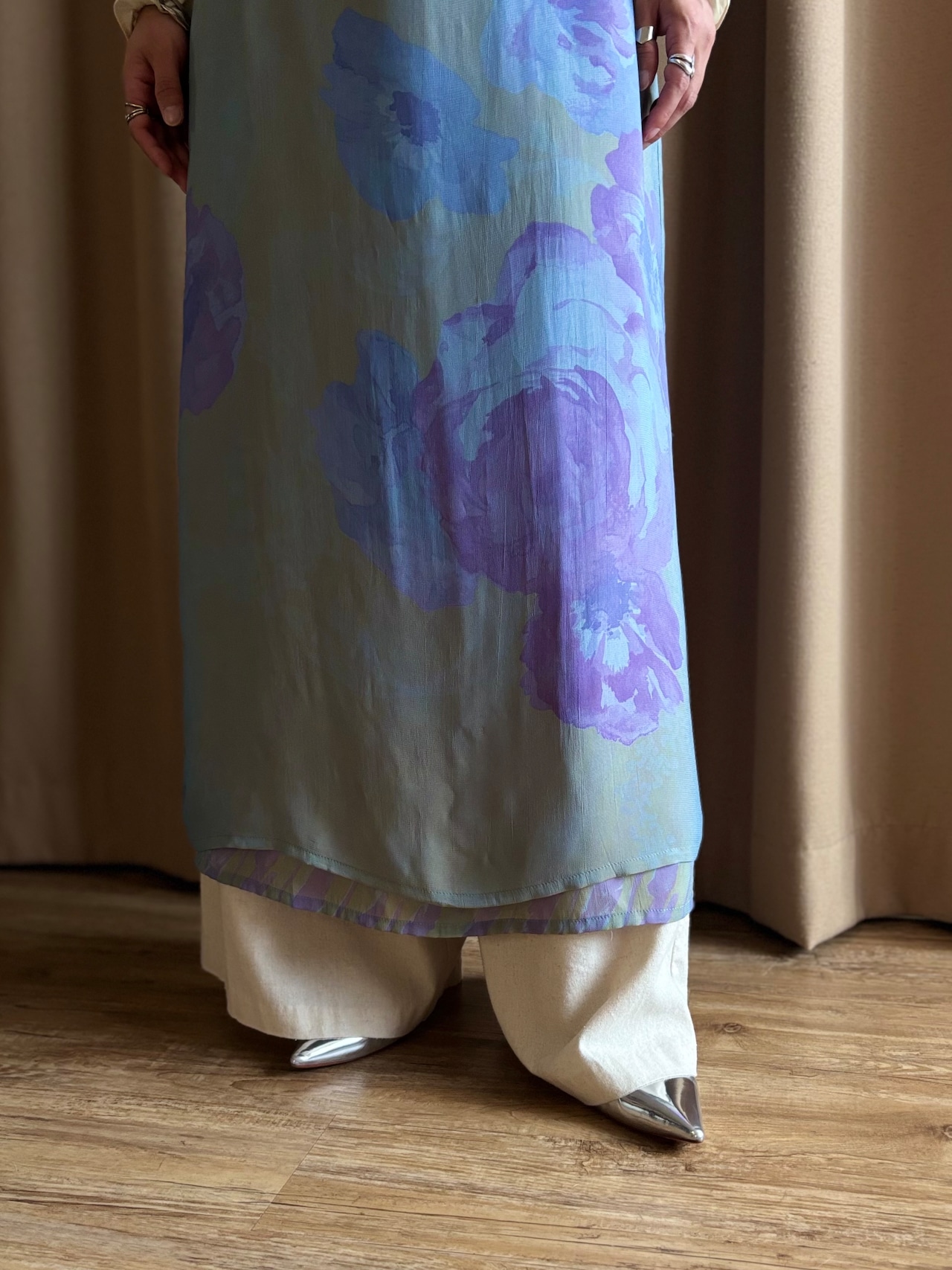 MADE IN FRNCE artistic floral dress-5232-4