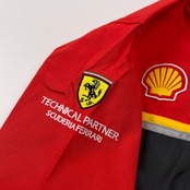 希少 レア 美品 SHELL 昭和シェル Ferrari フェラーリ HELIX 半袖 つなぎ メカニック オーバーオール サイズ L /作業着/F1/サロペット
