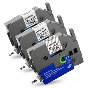 【数量限り】Suminey 互換 ピータッチ テープ 12mm TZ TZe-231 TZe-131 ブラザーラミネートフィルム と互換性のある ぴーたっち 白地黒文字 2個 透明地黒文字 1個 Brother P-Touch PT-P300BTLT J100CL P710BT用 ピータッチキューブ テープライター対応