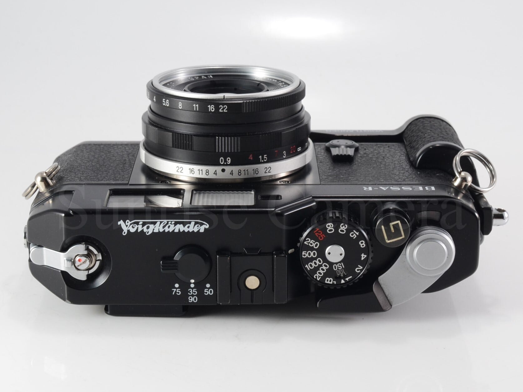 Voigtlander BESSA R ブラック /Color skopar 35mm F2.5 MC サイド