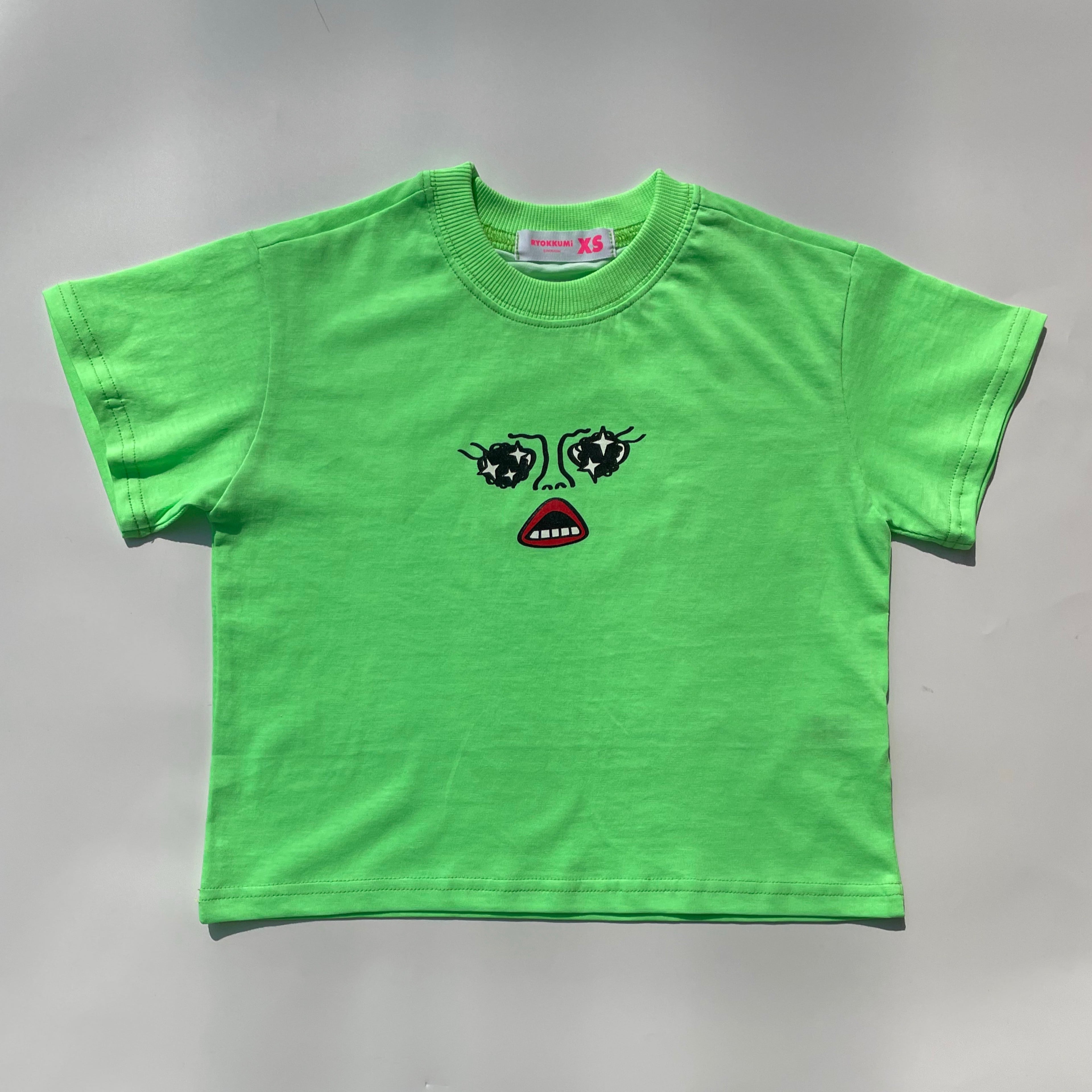 FACE.BOX T - Neon Green | RYOKKUMi.りょくみ/韓国子供服