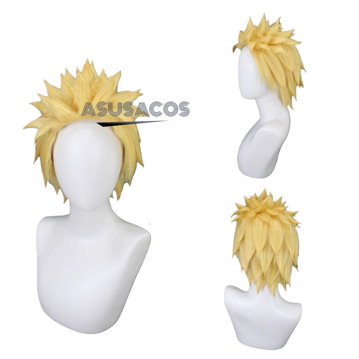 NARUTO うずまきナルト 風 コスプレ ウイッグ ASUSACOS 実物撮影！うずまきナルト NARUTO -ナルト コスプレ ウィッグ