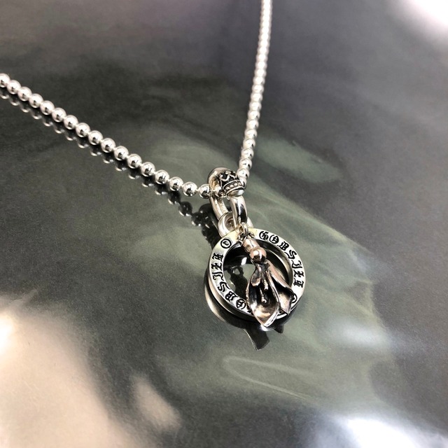 GODSIZE 20th Anniversary Model PENDANT [BUD] combination of pink silver / ゴッドサイズ20周年記念モデル BUDピンクシルバーコンビペンダント