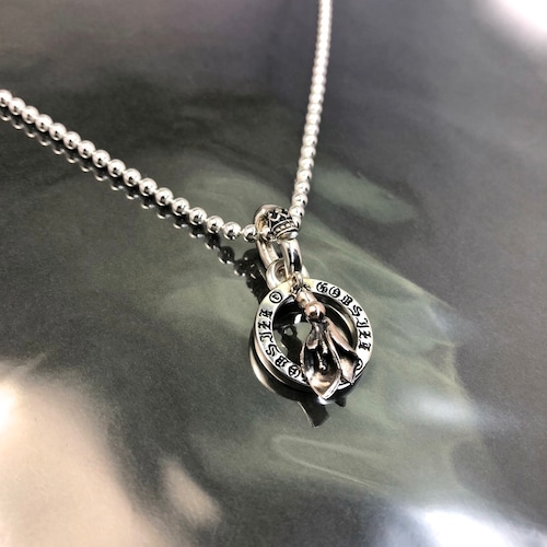 GODSIZE 20th Anniversary Model PENDANT [BUD] combination of pink silver / ゴッドサイズ20周年記念モデル BUDピンクシルバーコンビペンダント