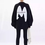 Stylish one-point sweatshirt＜2colors＞　1104