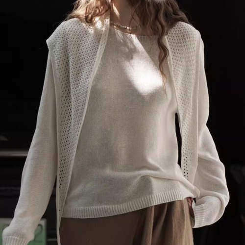 3色／ショールニットトップス ・20473