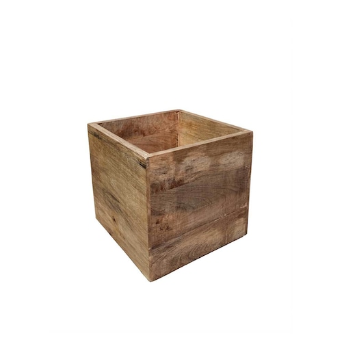 Natural Wood cube box