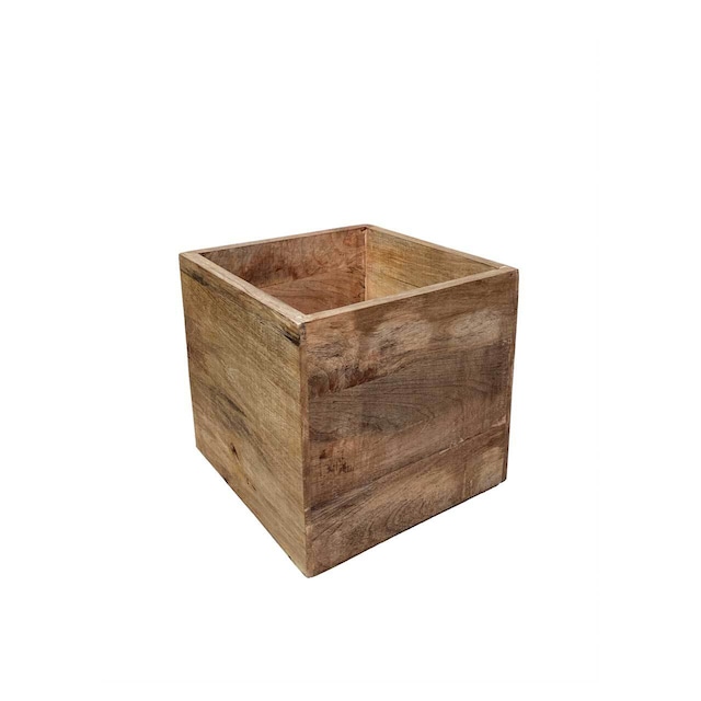 Natural Wood cube box