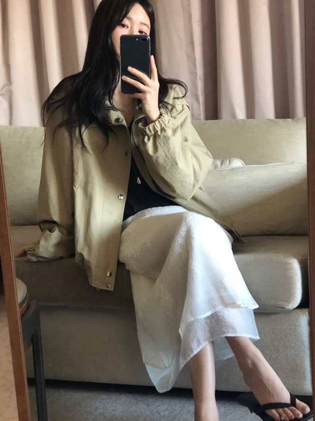(予約) miel / Sheer skirt 1color